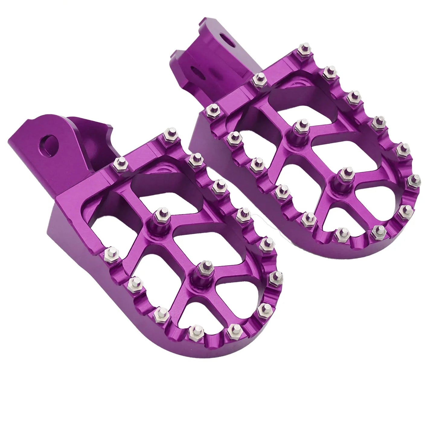 Wide CNC Alloy Foot Pegs for E-Moto (Colour Options)